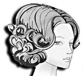Sixties hairstyle