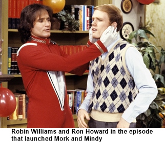 Robin Williams in Happy Days 1970s sitcom