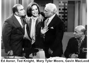 Ed Asner, Ted Knight, Gavin MacLeod, Mary Tyler Moore