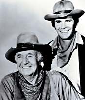 Walter Brennan and Dack Rambo